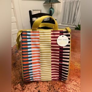 NWT! Insulated Striped Lunch Bag